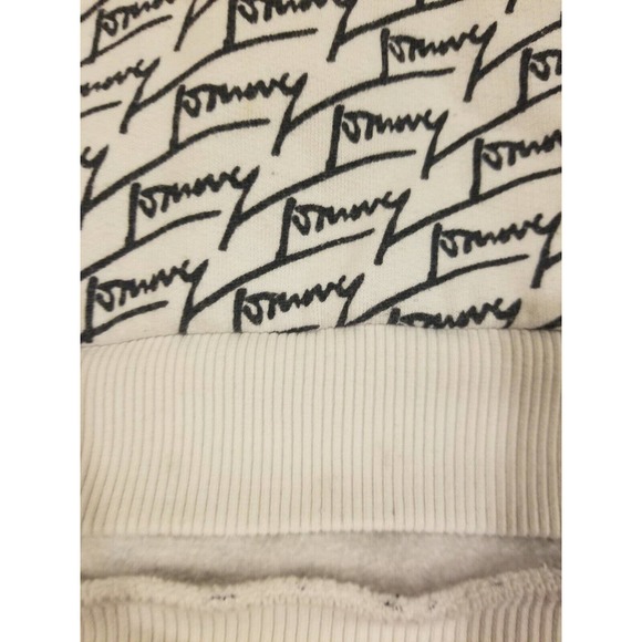 Tommy Jeans Hilfiger Spellout All Over Print Hoodie Sweatshirt Womens Streetwear - Picture 6 of 6